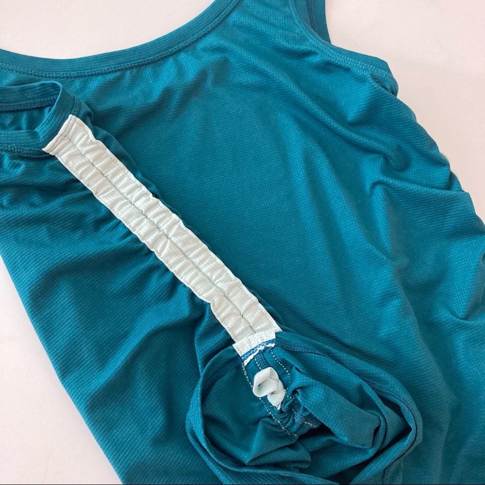 XPBX Teal Ruched Tank Top - Picture 5 of 11